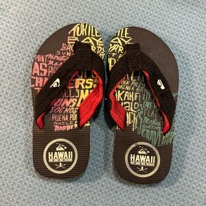 Quicksilver Boys Toddler Flip Flops Size 8